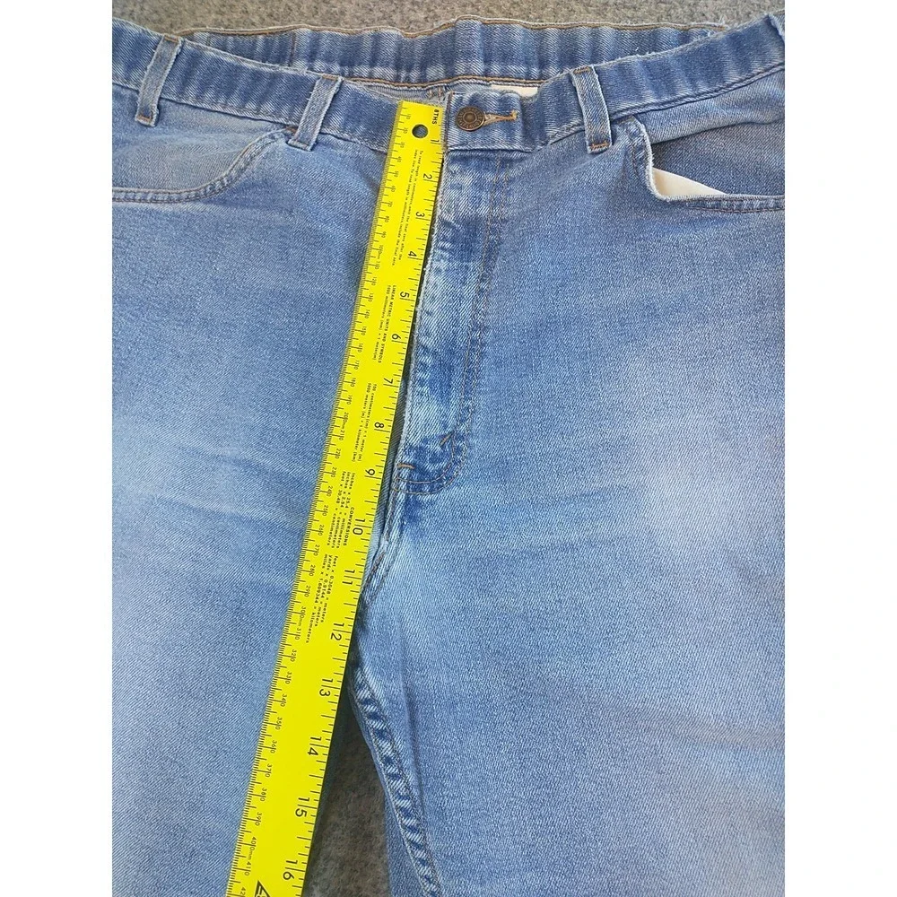 Levis Action Slacks Mens 36x31 Light Wash Blue Denim Straight Leg Jeans Vintage
